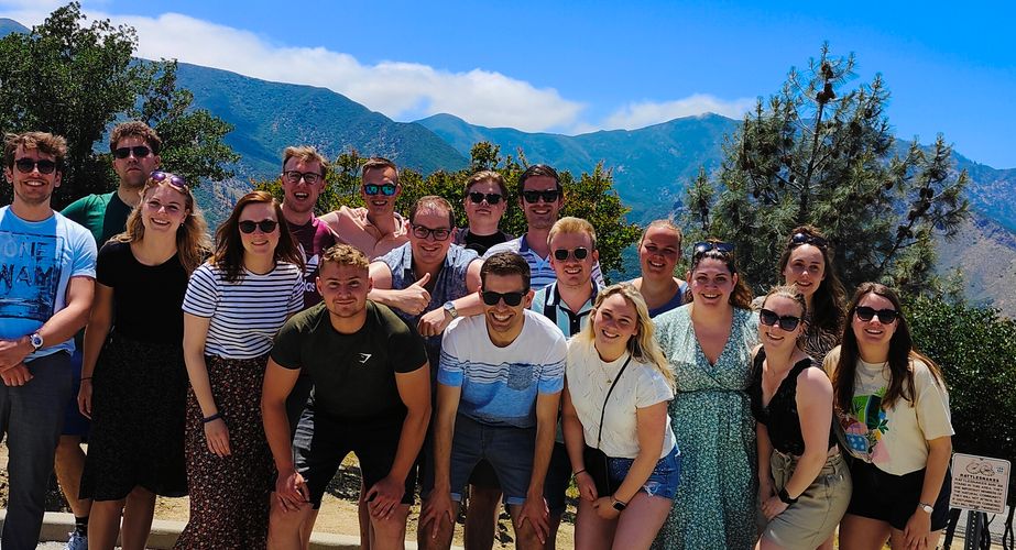 Groepsfoto Pyramid Lake